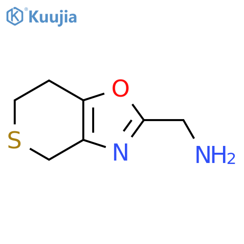 {4H,6H,7H-thiopyrano[3,4-d][1,3]oxazol-2-yl}methanamine structure