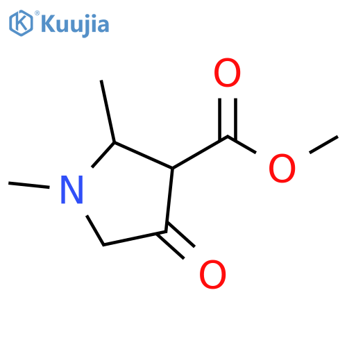 methyl 1,2-dimethyl-4-oxopyrrolidine-3-carboxylate structure