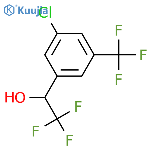 2,2,2-trifluoro-1-3-fluoro-5-(trifluoromethyl)phenylethan-1-ol structure