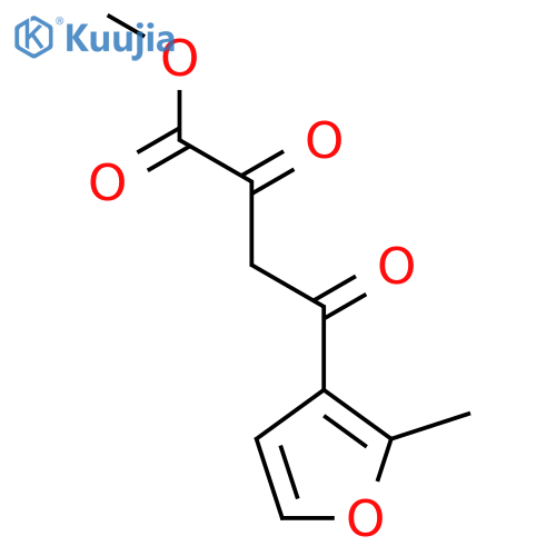 methyl 4-(2-methylfuran-3-yl)-2,4-dioxobutanoate structure