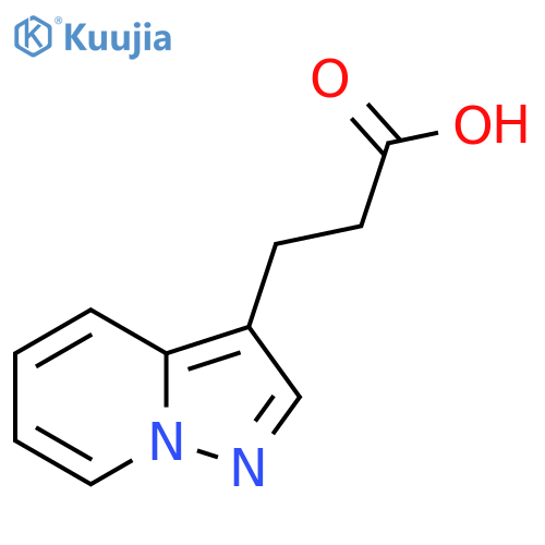 3-{pyrazolo1,5-apyridin-3-yl}propanoic acid structure