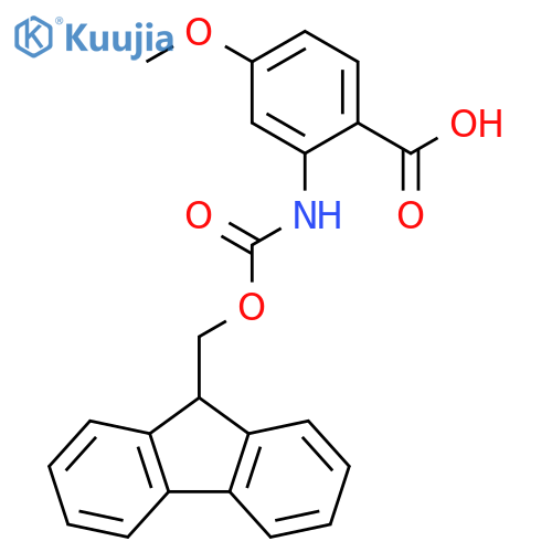 2-({(9H-fluoren-9-yl)methoxycarbonyl}amino)-4-methoxybenzoic acid structure