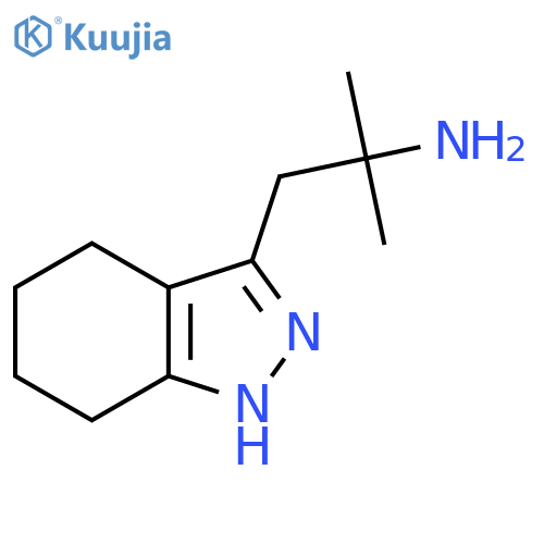 2-methyl-1-(4,5,6,7-tetrahydro-1H-indazol-3-yl)propan-2-amine structure