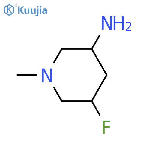 5-fluoro-1-methyl-piperidin-3-amine structure