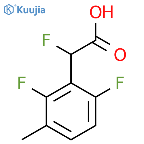 2-(2,6-Difluoro-3-methylphenyl)-2-fluoroacetic acid structure