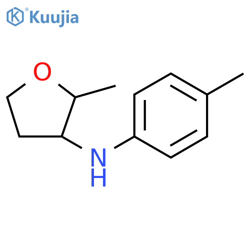2-methyl-N-(4-methylphenyl)oxolan-3-amine structure