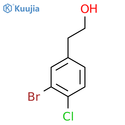 2-(3-bromo-4-chlorophenyl)ethan-1-ol structure