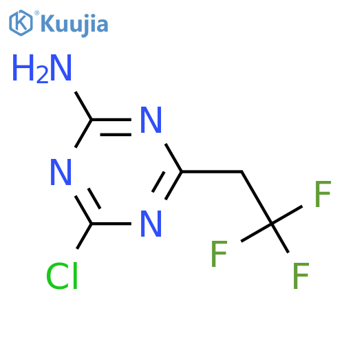 1,3,5-Triazin-2-amine, 4-chloro-6-(2,2,2-trifluoroethyl)- structure