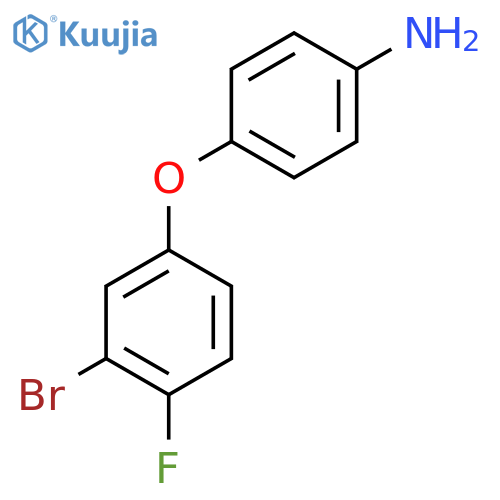 4-(3-Bromo-4-fluorophenoxy)aniline structure