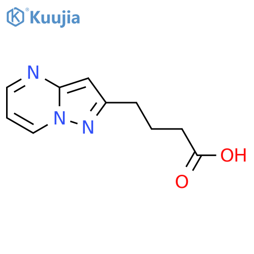 4-{pyrazolo1,5-apyrimidin-2-yl}butanoic acid structure