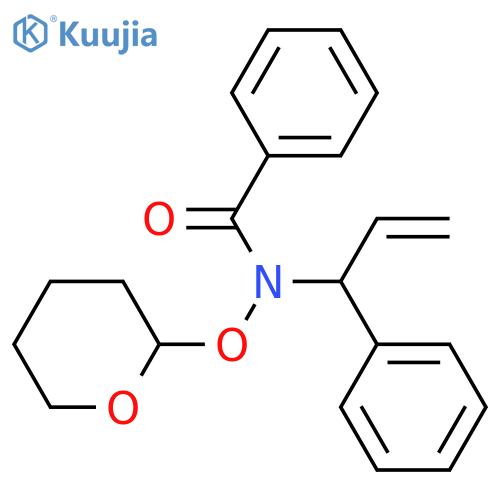 Benzamide, N-(1-phenyl-2-propenyl)-N-[(tetrahydro-2H-pyran-2-yl)oxy]- structure