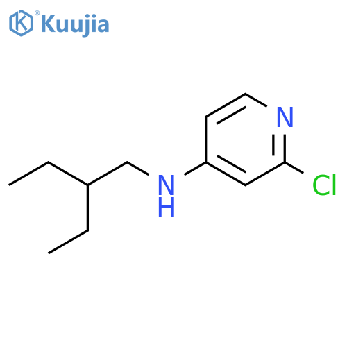 2-chloro-N-(2-ethylbutyl)pyridin-4-amine structure