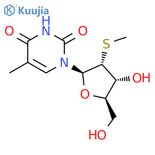 URIDINE, 5-METHYL-2'-S-METHYL-2'-THIO- structure