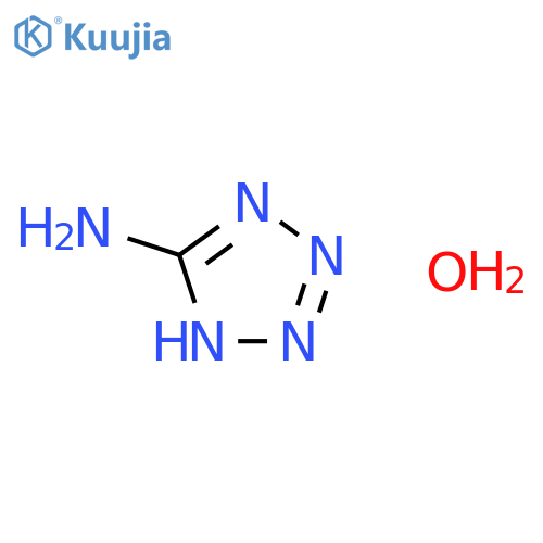 1H-1,2,3,4-tetrazol-5-amine hydrate structure