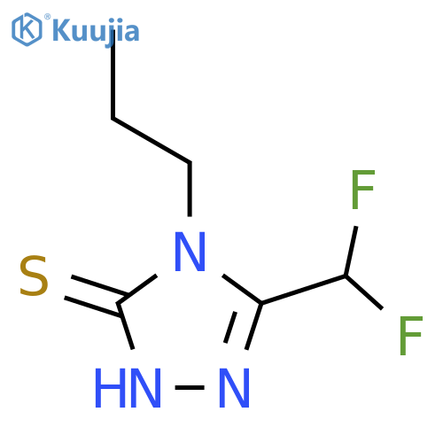 5-(Difluoromethyl)-4-propyl-4h-1,2,4-triazole-3-thiol structure
