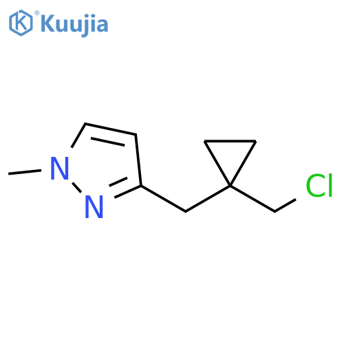 1H-Pyrazole, 3-[[1-(chloromethyl)cyclopropyl]methyl]-1-methyl- structure