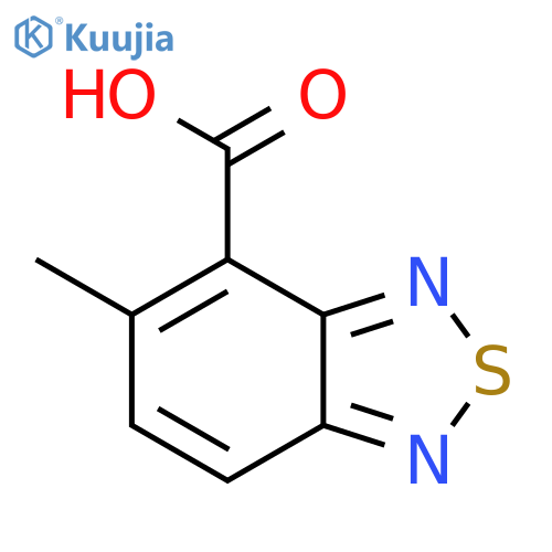 5-Methyl-2,1,3-benzothiadiazole-4-carboxylic acid structure
