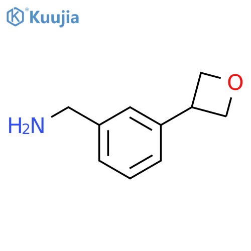3-(oxetan-3-yl)phenylmethanamine structure