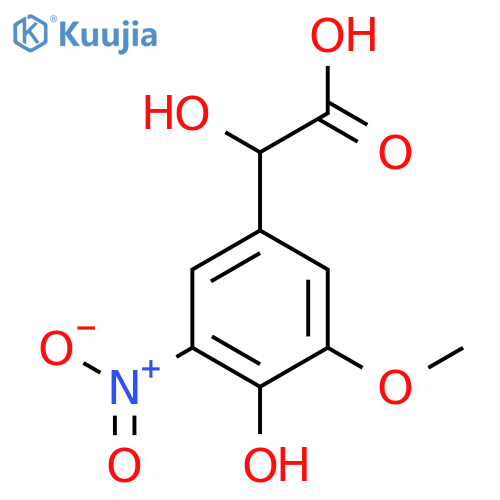 2-hydroxy-2-(4-hydroxy-3-methoxy-5-nitrophenyl)acetic acid structure