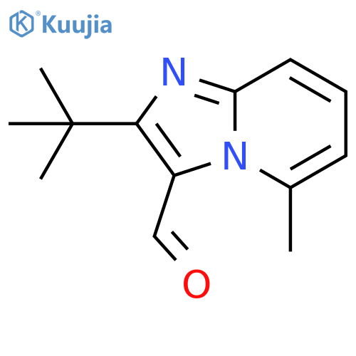 2-tert-butyl-5-methylimidazo1,2-apyridine-3-carbaldehyde structure
