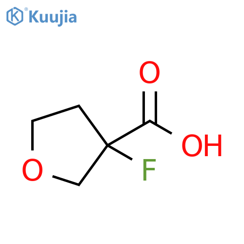 3-fluorotetrahydrofuran-3-carboxylic acid structure