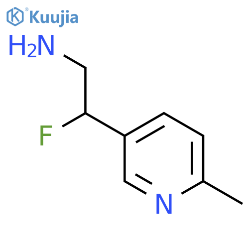 2-Fluoro-2-(6-methylpyridin-3-yl)ethan-1-amine structure