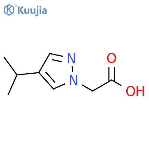 2-[4-(propan-2-yl)-1H-pyrazol-1-yl]acetic acid structure