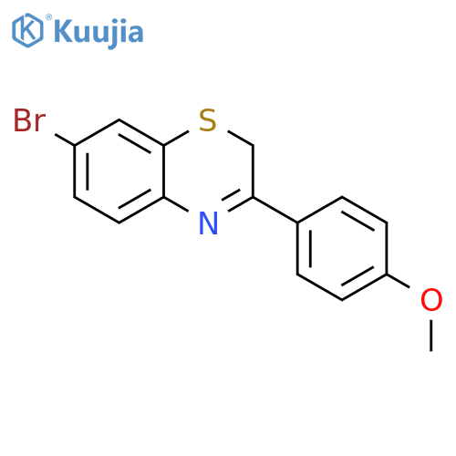 2H-1,4-Benzothiazine, 7-bromo-3-(4-methoxyphenyl)- structure