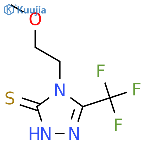 4-(2-methoxyethyl)-5-(trifluoromethyl)-4H-1,2,4-triazole-3-thiol structure