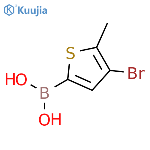 (4-Bromo-5-methylthiophen-2-yl)boronic acid structure