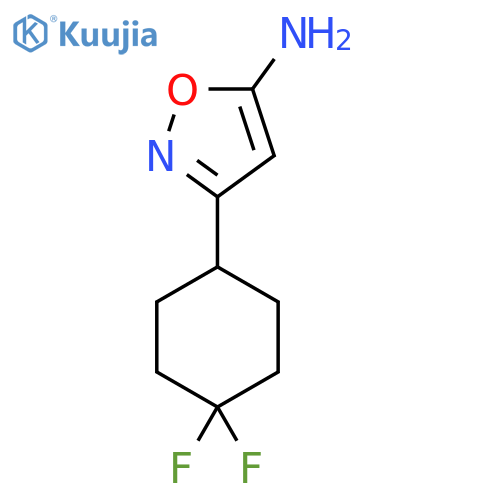 3-(4,4-difluorocyclohexyl)-1,2-oxazol-5-amine structure