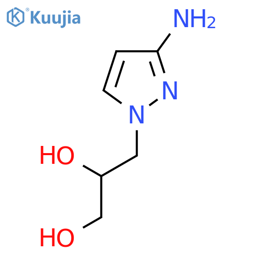 3-(3-Amino-1h-pyrazol-1-yl)propane-1,2-diol structure