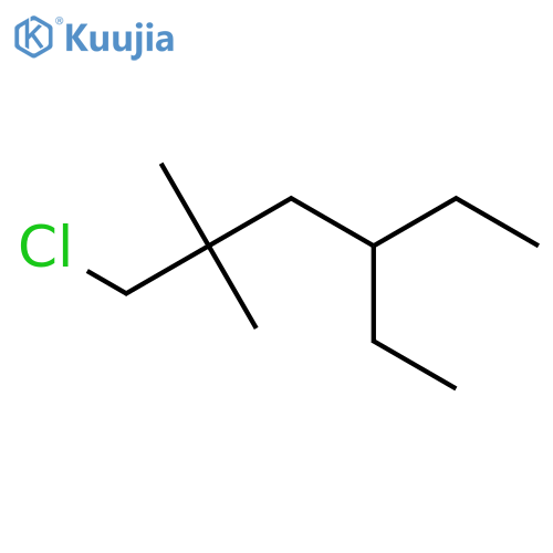 1-Chloro-4-ethyl-2,2-dimethylhexane structure