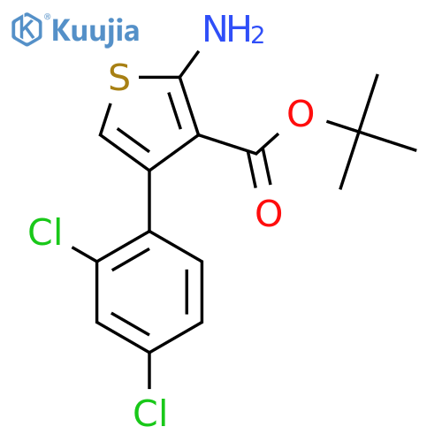 Tert-butyl 2-amino-4-(2,4-dichlorophenyl)thiophene-3-carboxylate structure