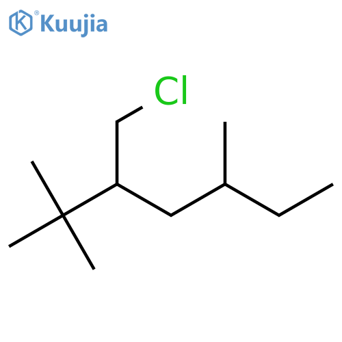 3-(Chloromethyl)-2,2,5-trimethylheptane structure