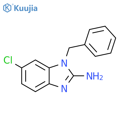 1-benzyl-6-chloro-1H-1,3-benzodiazol-2-amine structure