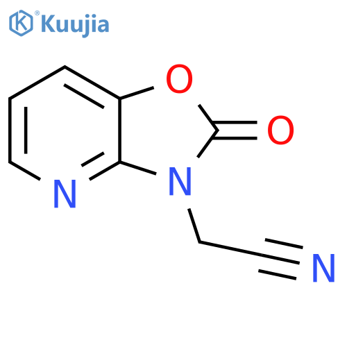 2-oxo-Oxazolo[4,5-b]pyridine-3(2H)-acetonitrile structure