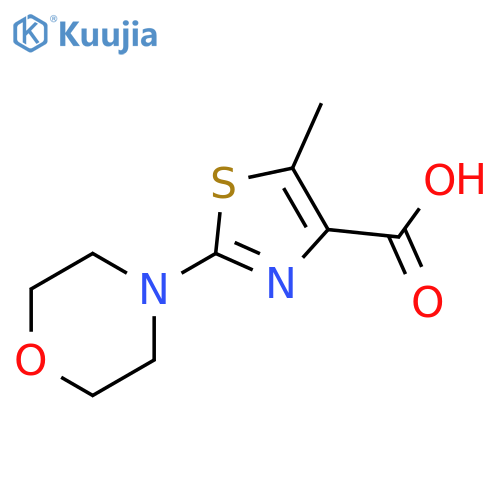 4-Thiazolecarboxylic acid, 5-methyl-2-(4-morpholinyl)- structure