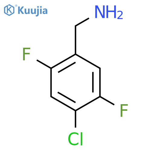 (4-Chloro-2,5-difluorophenyl)methanamine structure