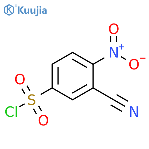 3-cyano-4-nitrobenzene-1-sulfonyl chloride structure