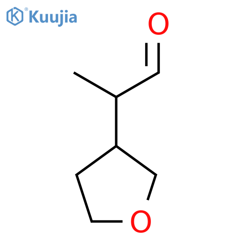 2-(oxolan-3-yl)propanal structure