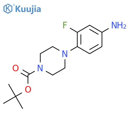 Tert-butyl 4-(4-amino-2-fluorophenyl)piperazine-1-carboxylate structure