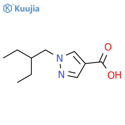 1-(2-ethylbutyl)-1H-pyrazole-4-carboxylic acid structure
