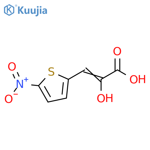2-Propenoic acid, 2-hydroxy-3-(5-nitro-2-thienyl)- structure