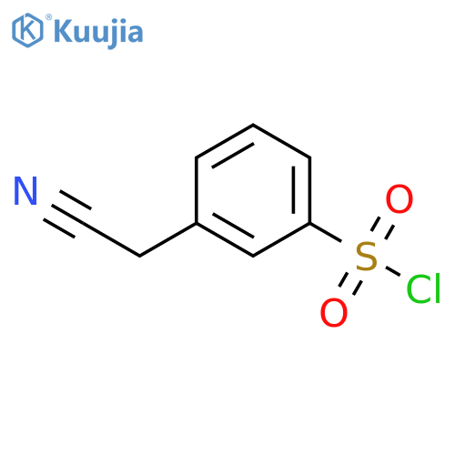 3-(cyanomethyl)benzene-1-sulfonyl chloride structure