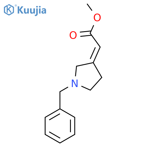 methyl (2Z)-2-(1-benzylpyrrolidin-3-ylidene)acetate structure