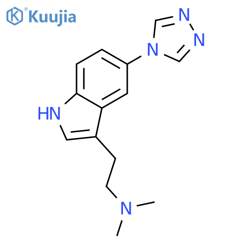 1H-Indole-3-ethanamine,N,N-dimethyl-5-(4H-1,2,4-triazol-4-yl)- structure