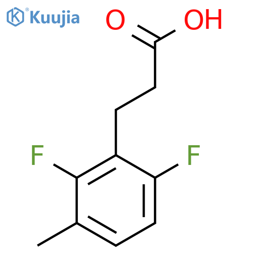 3-(2,6-Difluoro-3-methylphenyl)propanoic acid structure
