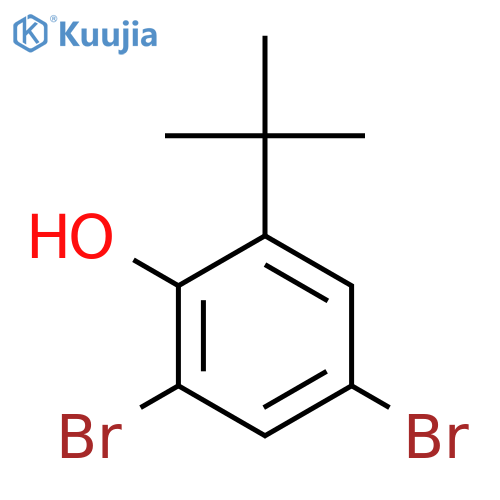 2,4-dibromo-6-tert-butylphenol structure