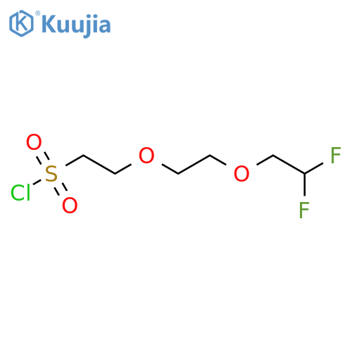 2-2-(2,2-difluoroethoxy)ethoxyethane-1-sulfonyl chloride structure
